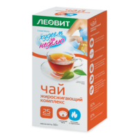 Травяной чай Леовит Худеем за Неделю жиросжигающий комплекс в пакетиках 2 г 25 шт 1 шт