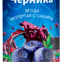 Черника протертая с сахаром Буздякский 280г 1 шт