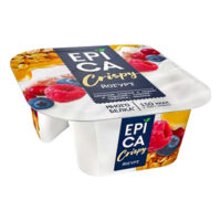 Йогурт Epica Crispy натуральный и смесь из мюсли и сушеных ягод 6,5% 138 г бзмж 1 шт