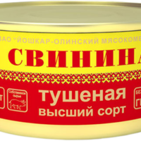 Свинина тушеная ЙОШКАР-ОЛИНСКАЯ ТУШЕНКА высший сорт ГОСТ, 325г 1 шт