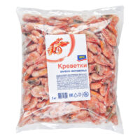 Креветки Aro 90/120 с головой замороженные 2 кг 1 шт