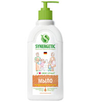 Жидкое мыло Synergetic Миндальное молочко гипоалергенное , 500 мл 1 шт