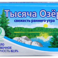 Масло сливочное Тысяча Озёр 82.5% 180г БЗМЖ 1 шт