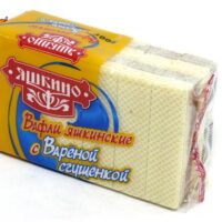 Вафли Яшкино с вареной сгущенкой хрустящие 1 шт