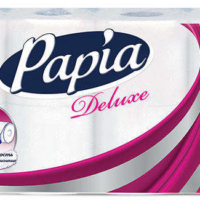 Бумага туалетная Papia deluxe белая 4 слоя 8 рулонов 1 шт