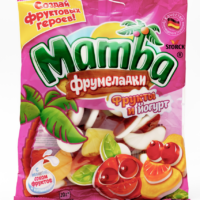Мармелад жевательный MAMBA фрукты и йогурт, 140 г 1 шт