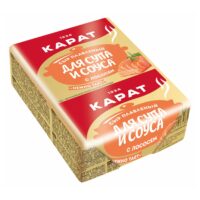 Плавленый сыр Карат Для супа и соуса с лососем 45% 90 г 1 шт