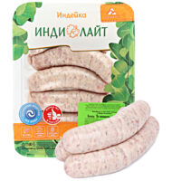 Купаты по-домашнему из мяса индейки рубленные в оболочке охлажденные 500г 1 шт