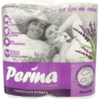 Бумага туалетная Perina лаванда 3 слоя 4шт 1 шт