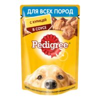 Корм Pedigree для собак всех пород с курицей в соусе 85 г 1 шт