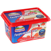 Сыр творожный Hochland 65%, 400 г 1 шт