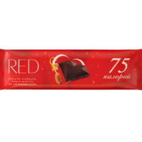Шоколад темный RED Апельсин и миндаль, без сахара, 26 г 1 шт