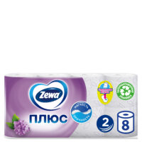 Туалетная бумага Zewa Плюс Сирень 8 шт 1 шт