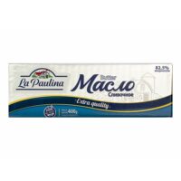 Масло сливочное La Paulina 82,5% 400 г 1 шт