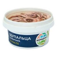 Щупальца кальмара Меридиан в масле 430 г 1 шт