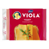 Плавленый сыр Viola Чеддер 45% бзмж 140 г 1 шт