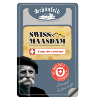 Сыр полутвердый Schonfeld Swiss Maasdam 48% бзмж 125 г 1 шт