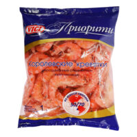 Креветки королевские Vici варено-мороженные 50/70 1 кг 1 шт