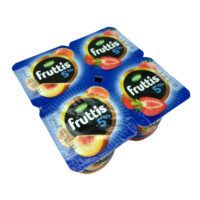 Йогуртовый продукт Fruttis 5% клубника персик 115гр БЗМЖ 1 шт