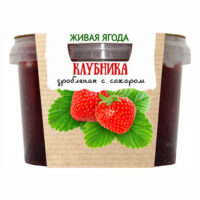 Клубника Егорьевские традиции дробленая с сахаром 300 г 1 шт