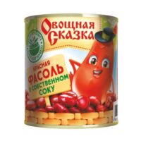 Фасоль Овощная сказка красная в собственном соку 0.31 кг. 1 шт