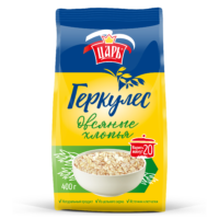 Хлопья овсяные геркулес Царь 0.4 кг 1 шт