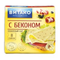 Сыр плавленый "Витако" с беконом, 130г. БЗМЖ 1 шт