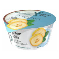 Десерт кокосовый Green Idea с бананом и йогуртовой закваской 140 г 1 шт