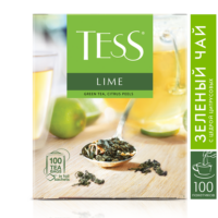 Чай зеленый Tess Lime в пакетиках 1,5 г 100 шт 1 шт