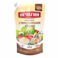 Майонез Печагин с перепелиными яйцами 50% 750 мл 1 шт