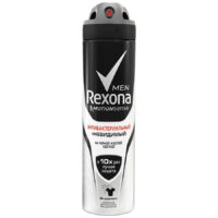 Антиперспирант аэрозоль Антибактериальный и невидимый на черном и белом, Rexona Men 150 мл 1 шт