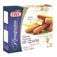 Палочки рыбные Vici Приорити из филе тресковых рыб в панировке замороженные 400 г 1 шт