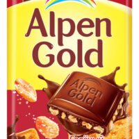 Шоколад молочный Alpen Gold соленый арахис и крекер 85г 1 шт