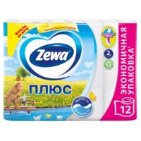 Туалетная бумага Zewa Плюс белая 12 шт 1 шт