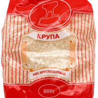 Рис шлифованный круглозерный 1с пэ 0.8кг Аксиома Комфорта 1 шт