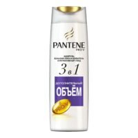 Шампунь + Бальзам-ополаскиватель + Интенсивный уход для волос Pantene 3 в 1 Дополнительный объем 360 мл 1 шт