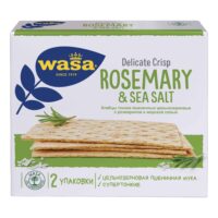 Хлебцы пшеничные Wasa Rosemary & Sea salt тонкие с розмарином и морской солью 190 г 1 шт