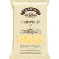 Сыр Брест-Литовск Сливочный 50%, 200г 1 шт