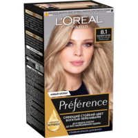 Стойкая краска для волос L'Oreal Paris Preference, оттенок 8.1, Копенгаген 1 шт