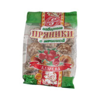 Пряники заварные глазированные сахарные с начинкой клюква 300г 1 шт