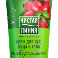 Крем для рук, лица и тела ЧИСТАЯ ЛИНИЯ Универсальный Ягоды шиповника, 200мл 1 шт