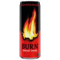 Напиток сильногазированный тонизированный энергетик Burn оригинальный 0.25 1 шт