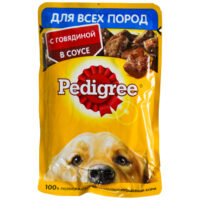 Корм Pedigree для взрослых собак с говядиной 85г 1 шт