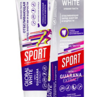 Зубная паста Global White Sport отбеливающая с экстрактом гуараны 100 г 1 шт