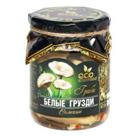 Грузди белые Ecofood резаные соленые 520 г 1 шт