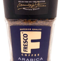 Кофе Fresco Arabica Doppio растворимый натуральный сублимированный с добавлением жареного 100г 1 шт