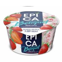 Йогурт Epica Bouquet клубника-роза 4,8% 130 г бзмж 1 шт