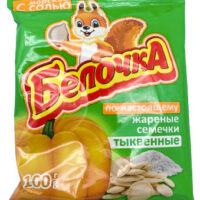 Семя тыквы жареные Белочка с солью 100г 1 шт