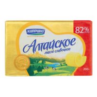 Сливочное масло Киприно Алтайское 82 % бзмж 200 г 1 шт