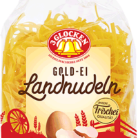 Макаронные изделия 3 Glocken Gold-Ei Landnudeln Schmale Bandnudeln узкая лапша 350 г 1 шт